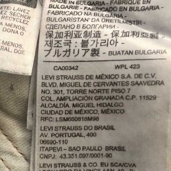 Levi's Made & Crafted High-Rise Straight Leg Jeans Size: M - Picture 4 of 8